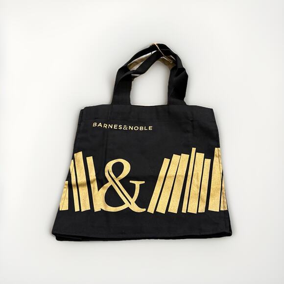 Barnes & Noble Black Premium Organic In-Conversion Canvas Tote NWT NEW - Picture 1 of 11